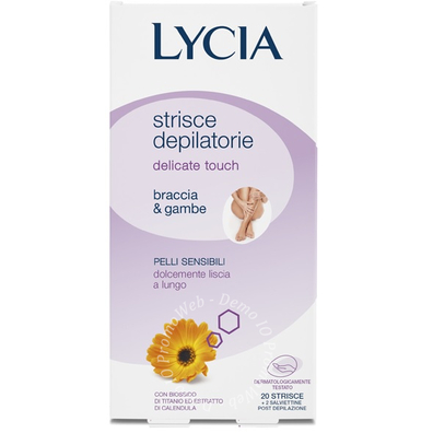 Lycia 20 strisce braccia/gambe pelli delicate 12 pezzi