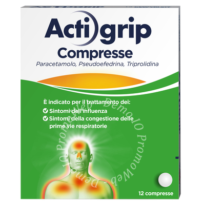 Actigrip  500 mg 12 Compresse